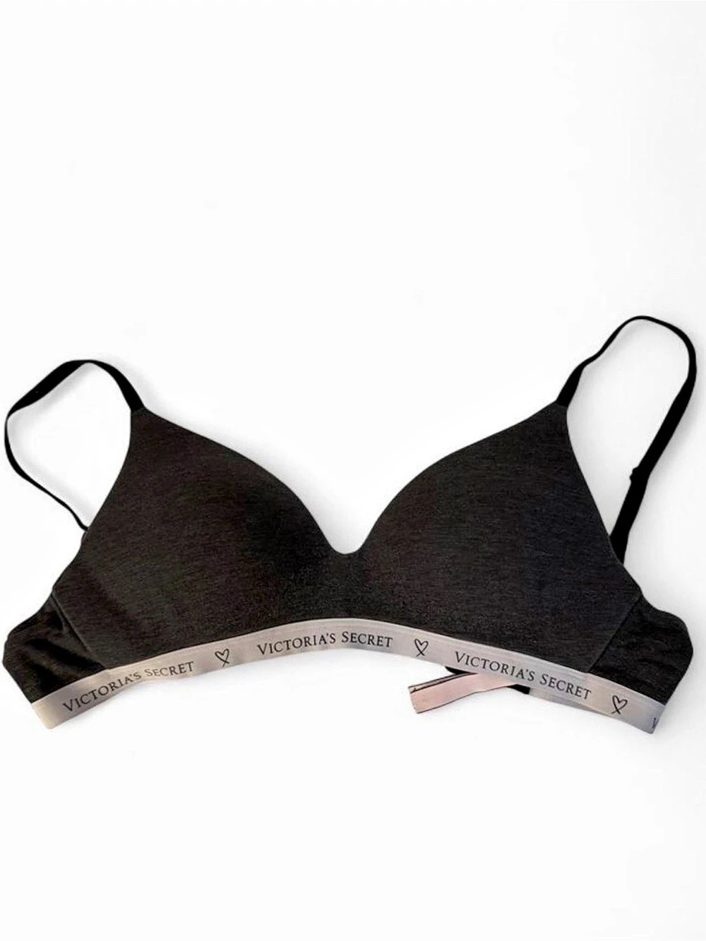 Victoria’s Secret Wireless Bra 32C Black/Charcoal